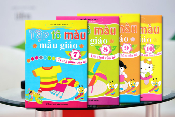 Tập Tô Màu Mẫu Giáo Tập 1 (10 cuốn)