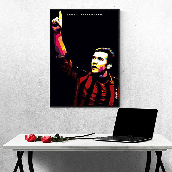 Tranh treo Tường Cầu Thủ Bóng Đá Andriy Mykolayovych Shevchenko