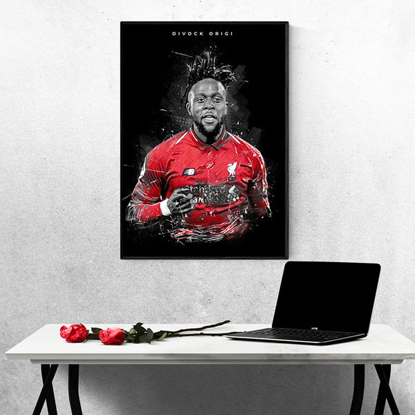 Tranh Treo Tường Cầu Thủ Bóng Đá Divock Origi