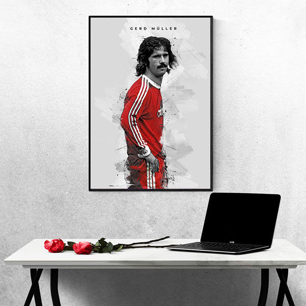 Tranh Treo Tường Cầu Thủ Bóng Đá Gerd Muller