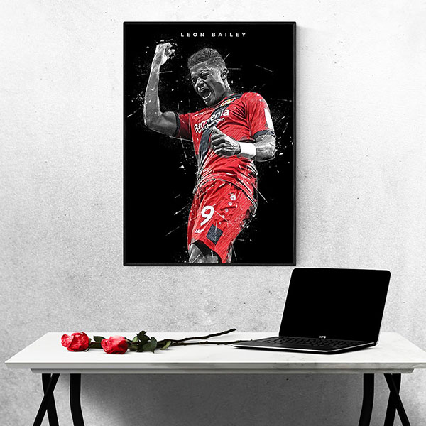 Tranh treo Tường Cầu Thủ Bóng Đá Leon Bailey