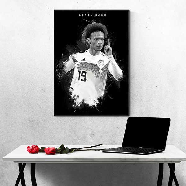 Tranh Treo Tường Cầu Thủ Bóng Đá Leroy Sane