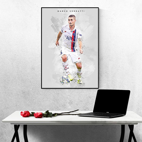 Tranh Treo Tường Cầu Thủ Bóng Đá Marco Verratti