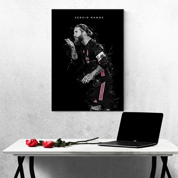 Tranh Treo Tường Cầu Thủ Bóng Đá Sergio Ramos