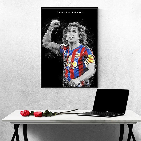 Tranh Treo Tường Cầu Thủ Bóng Đá Carles Puyol 