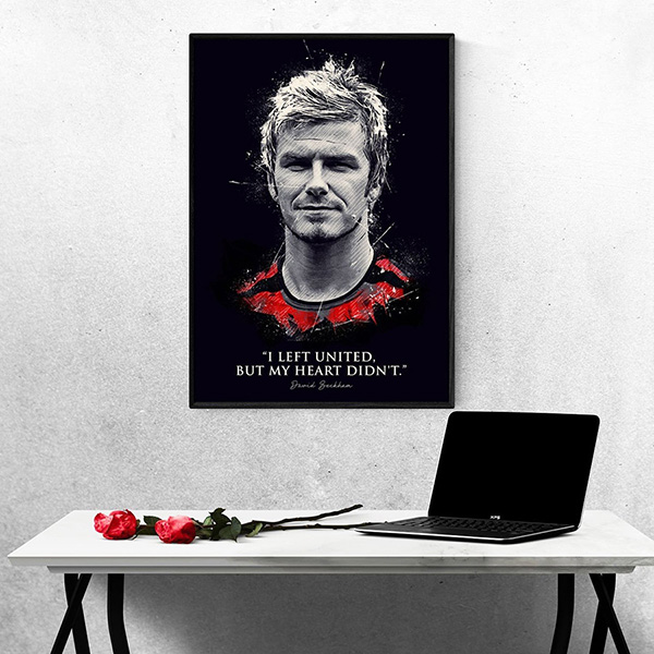 Tranh Treo Tường Cầu Thủ Bóng Đá David Beckham