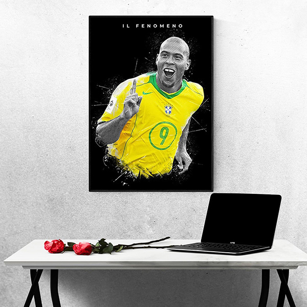 Tranh Treo Tường Cầu Thủ Bóng Đá Ronaldo (Il Fenomeno)