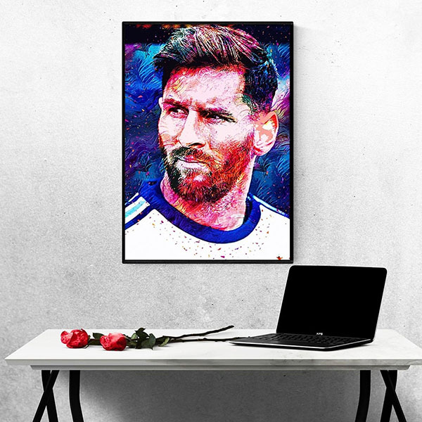Tranh treo Tường Cầu Thủ Bóng Đá Lionel Messi