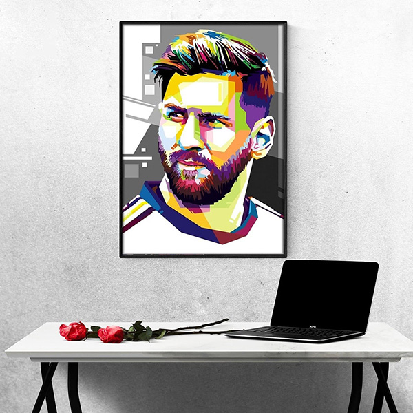 Tranh Treo Tường Cầu Thủ Bóng Đá Lionel Messi 