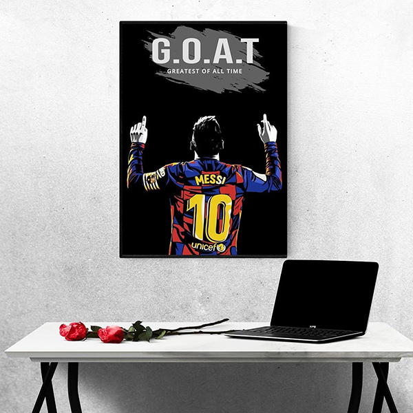 Tranh Treo Tường Cầu Thủ Bóng Đá Lionel Messi 