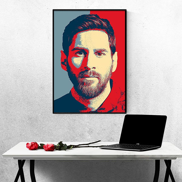 Tranh treo Tường Cầu Thủ Bóng Đá Lionel Messi