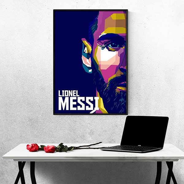 Tranh treo Tường Cầu Thủ Bóng Đá Lionel Messi