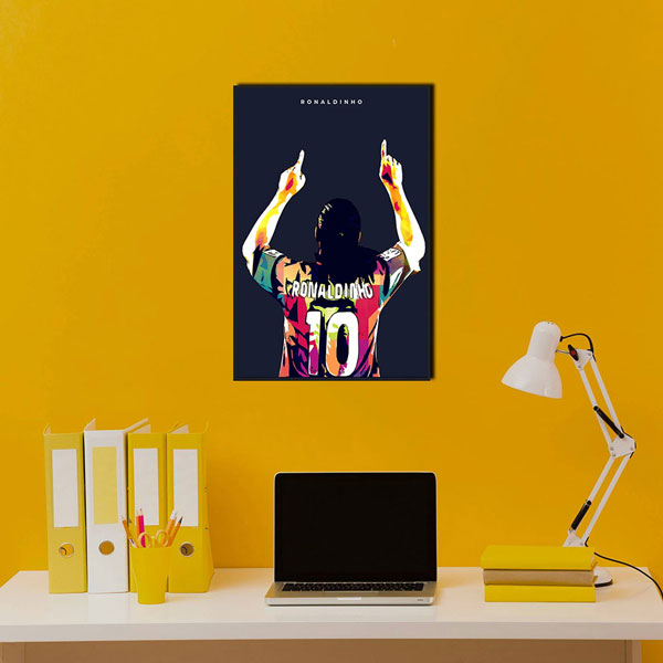 Tranh Treo Tường Cầu Thủ Bóng Đá Ronaldinho Mẫu 02