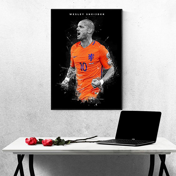 Tranh Treo Tường Cầu Thủ Bóng ĐáWeslay Sneijder
