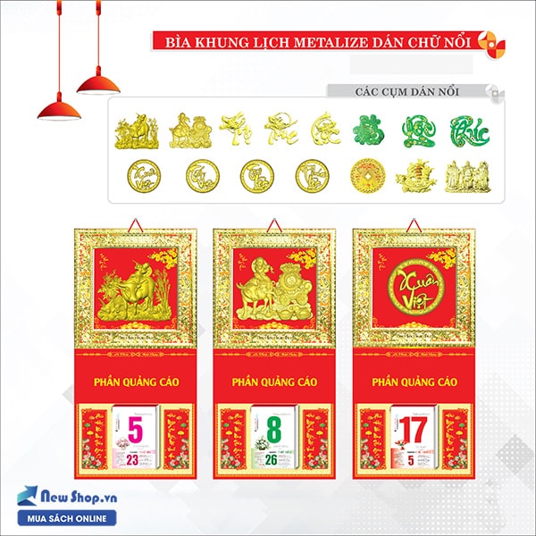 in bìa lịch tết gấp giữa gắn bloc 2021