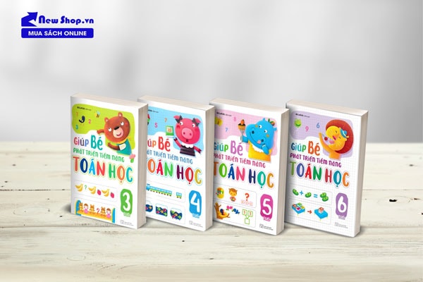 Combo 4 cuốn giúp bé phát triển tiềm năng toán học