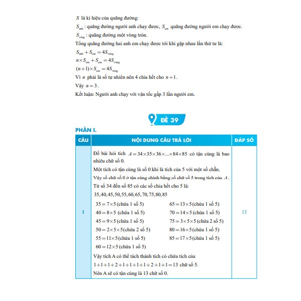 đáp án đề thi thử vào lớp 6 môn toán