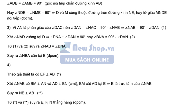 Đáp án Đề thi tuyển sinh vào 10 môn toán 2020 tỉnh Bình Dương