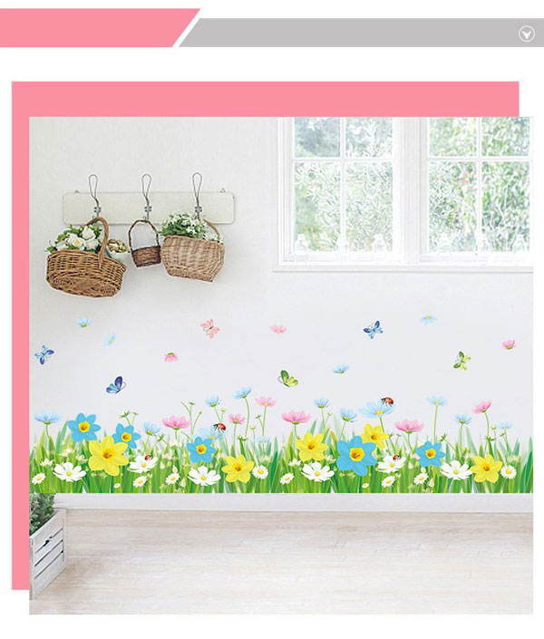 Decal Dán Chân Tường Và Vườn Dây Leo