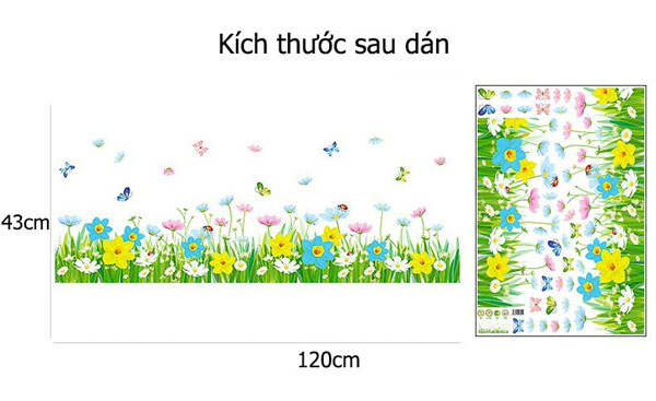 Decal Dán Chân Tường Và Vườn Dây Leo
