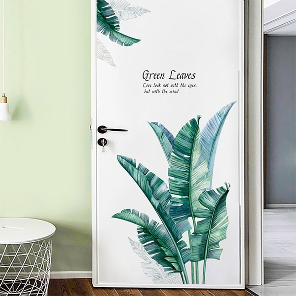 Decal Dán Tường Lá Xanh Green Leaves