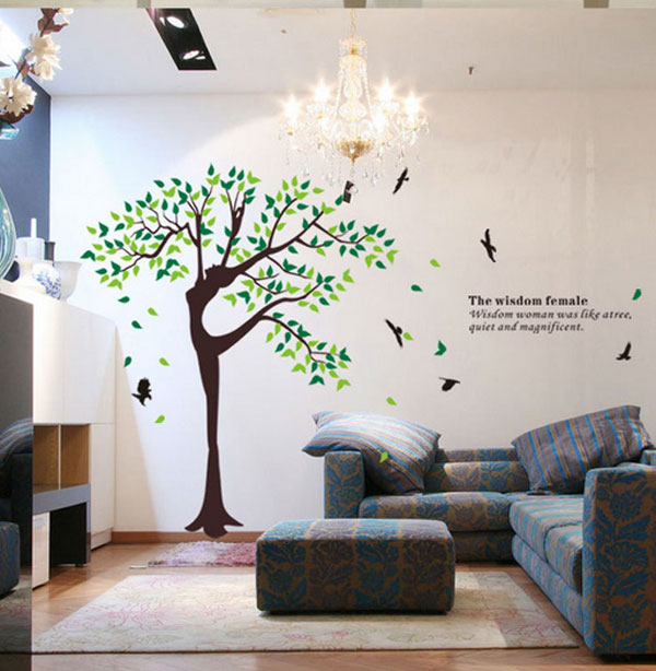 Decal Dán Tường Vũ Điệu Cây Xanh