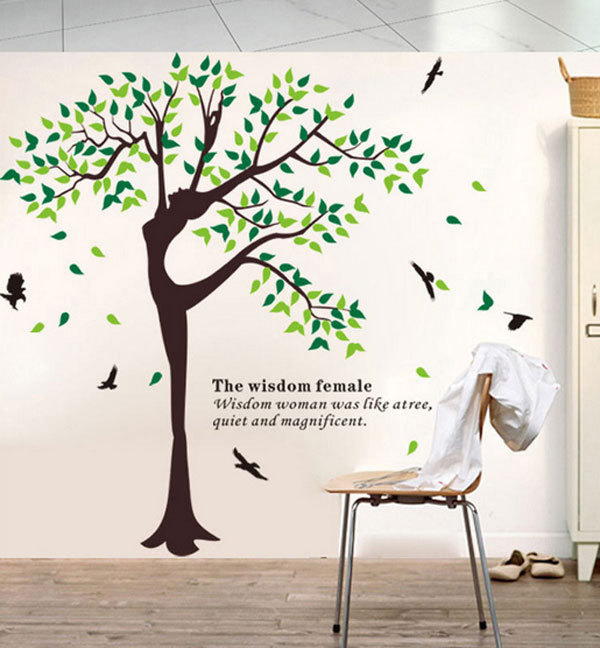 Decal Dán Tường Vũ Điệu Cây Xanh