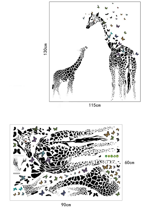 Decal Dán Tường Vườn Hươu 3