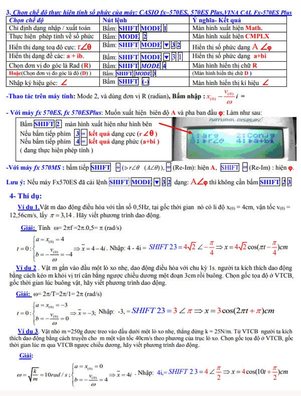 giải trắc nghiệm vật lý 12 bằng máy tính casio p2