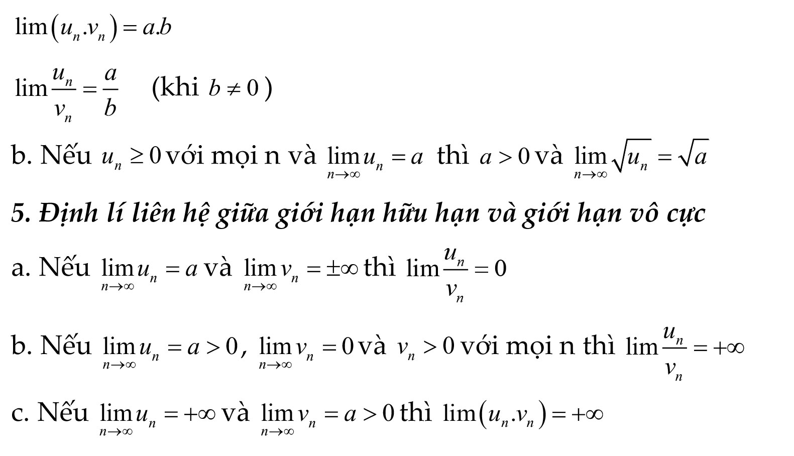Chương 4: Giới hạn