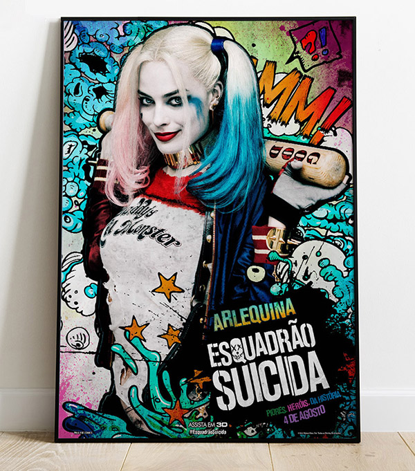 Tranh Treo Tường Phong Cach Pop Art Harley Quinn