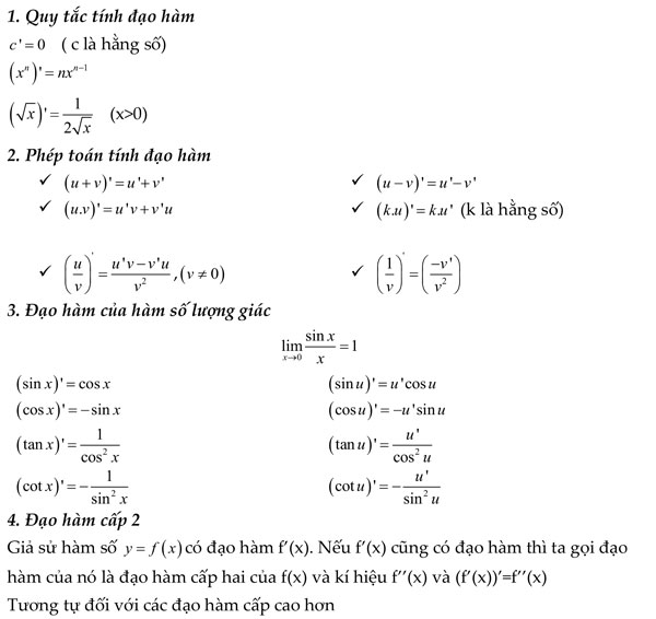 Chương 5: Đạo hàm