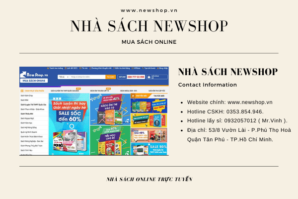 thông tin liên hệ sách sỉ của Newshop