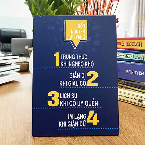 Tranh Để Bàn 4 Nguyên Tắc Vàng