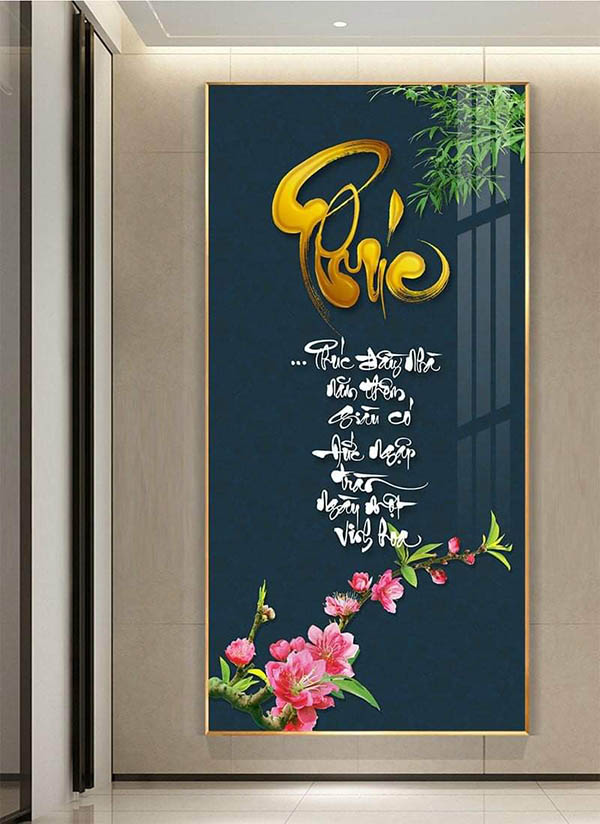 Tranh Tết Treo Tường Chữ Phúc 02