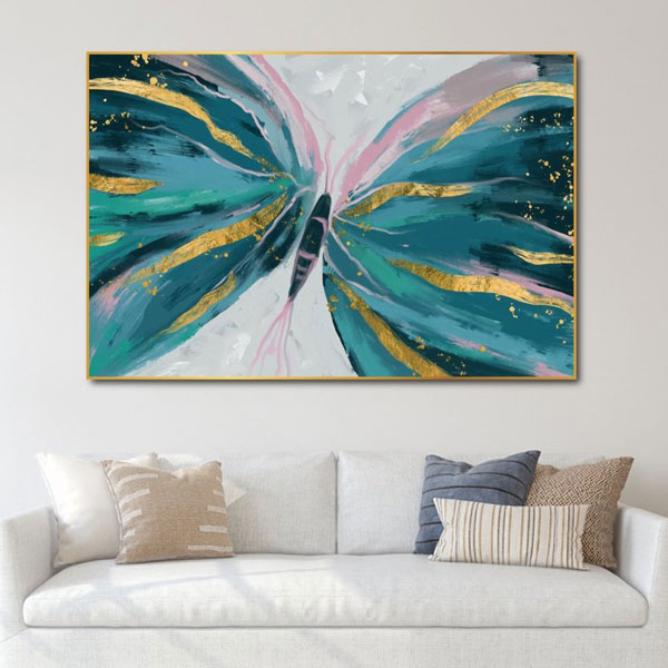 Tranh Treo Tường Cánh Bướm Trừu Tượng