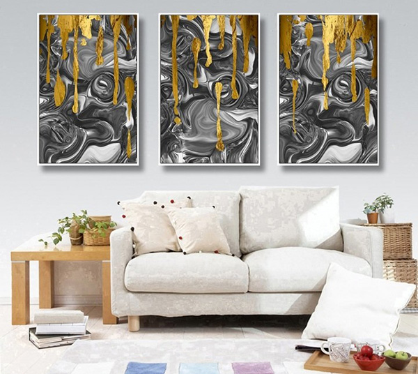 Tranh  Nghệ Thuật Trừu Tường Sóng Ngầm