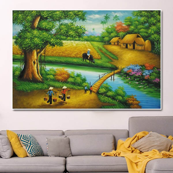 Tranh Treo Tường Phong Cảnh Đồng Quê 2