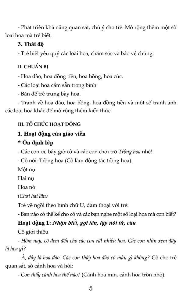 Giáo án mầm non