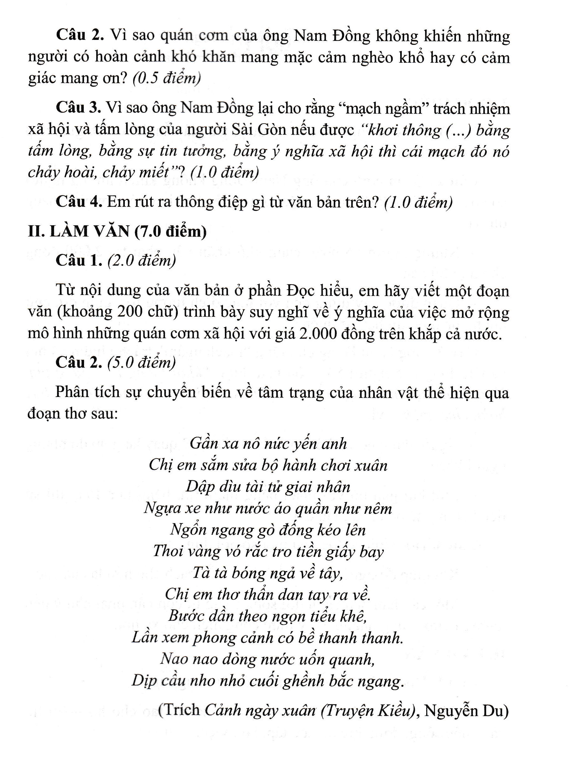 đề thi tuyển sinh lớp 10 môn văn khánh hòa