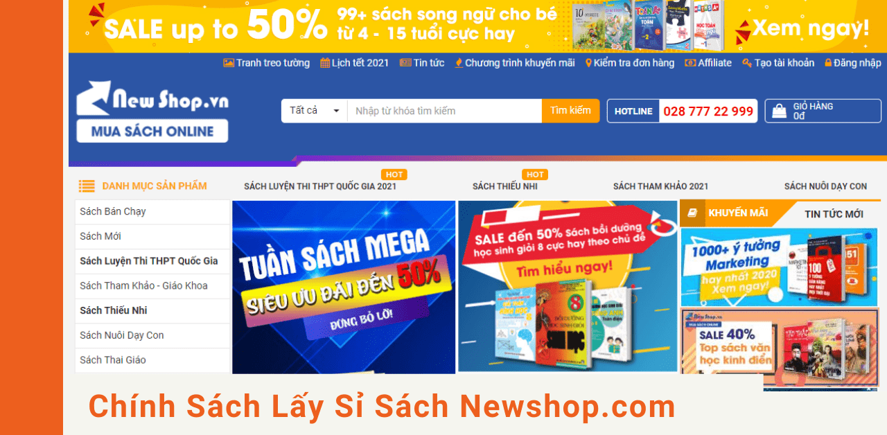 Mua Sách Giá Sỉ Tại TP.HCM - Newshop.vn