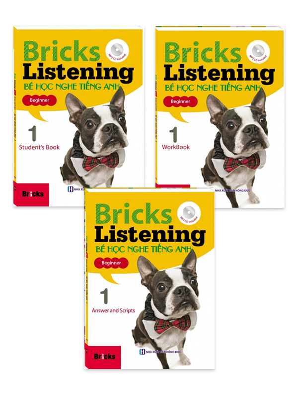 Combo Bricks Listening Beginner 1 - Bé Học Nghe Tiếng Anh 