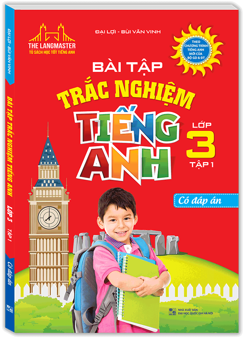 The Langmaster - Bài Tập Trắc Nghiệm Tiếng Anh Lớp 3 Tập 1 (Có Đáp Án)