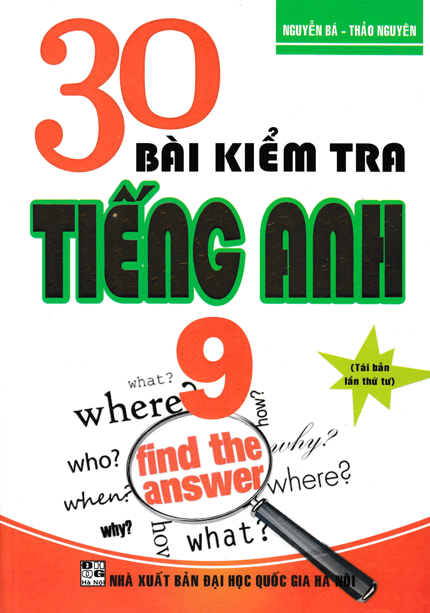 30 Bài Kiểm Tra Tiếng Anh 9