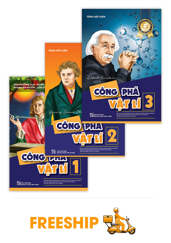 Combo Công Phá Vật Lí 1-2-3 ( Lớp 10-11-12)