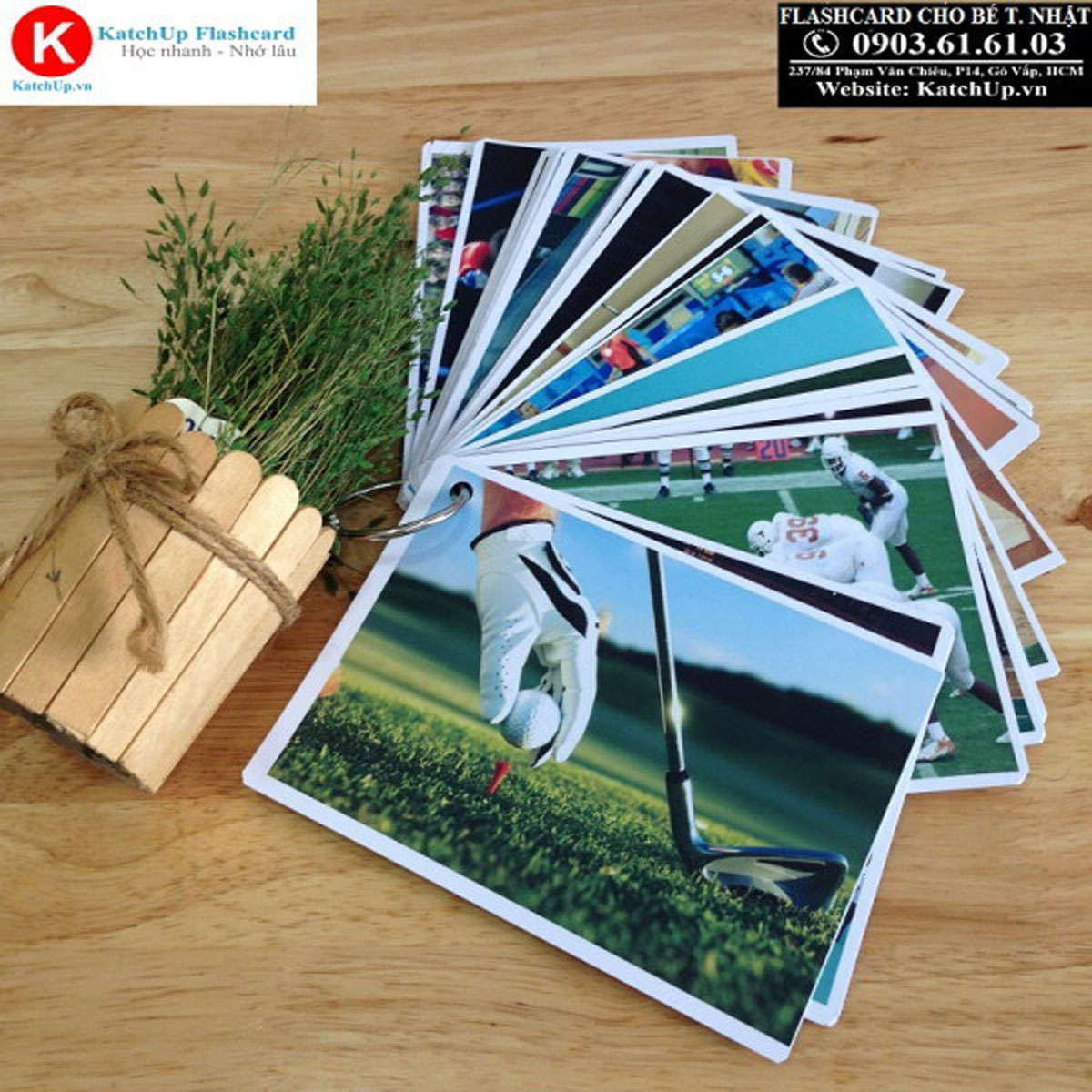 Flashcard Tiếng Nhật Size Lớn 9×13 – Thể Thao