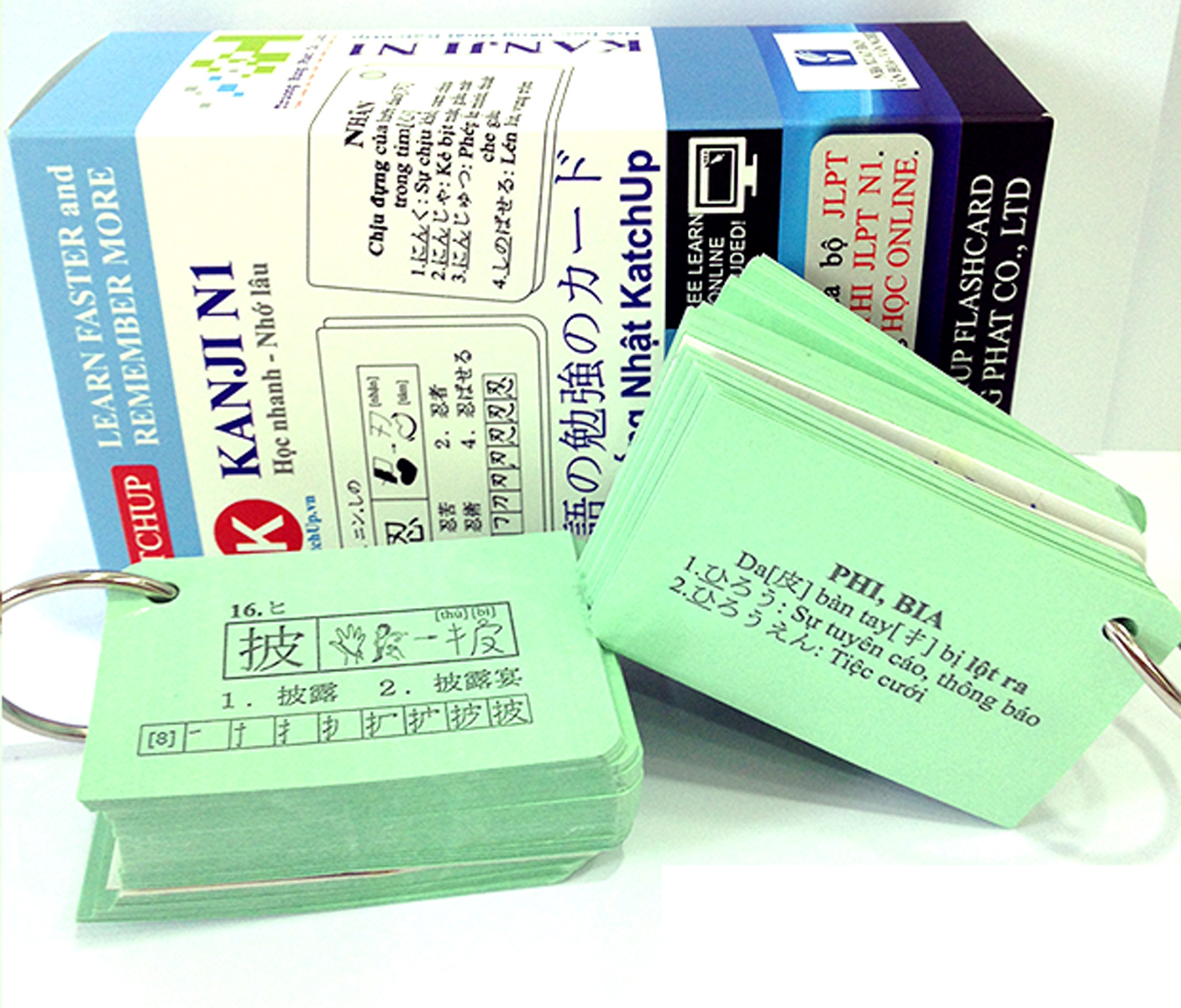 Combo Trọn Bộ KatchUp Flashcard Cao Cấp Tiếng Nhật N1 – High Quality