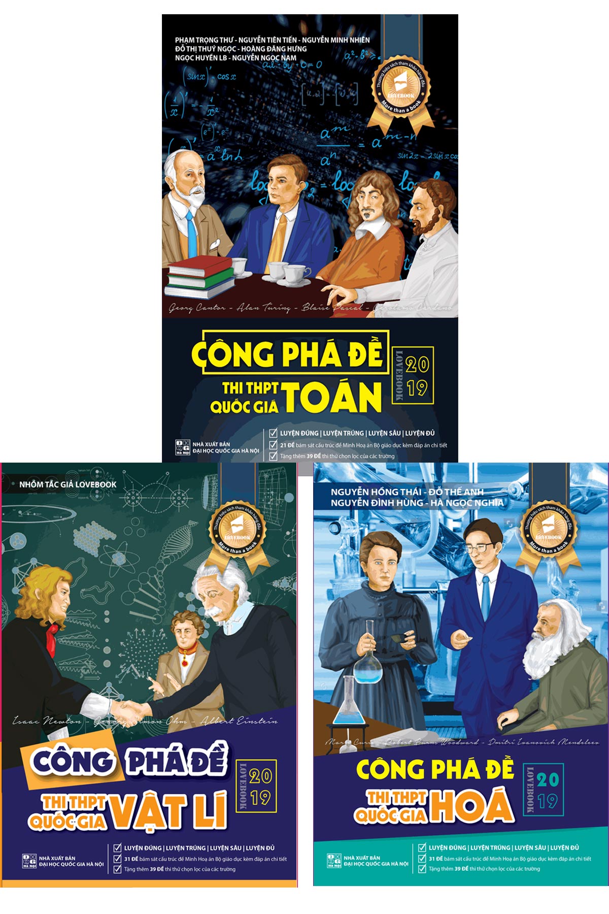 Combo Công Phá Đề Thi THPT Quốc Gia 2019 môn Toán - Lí - Hóa