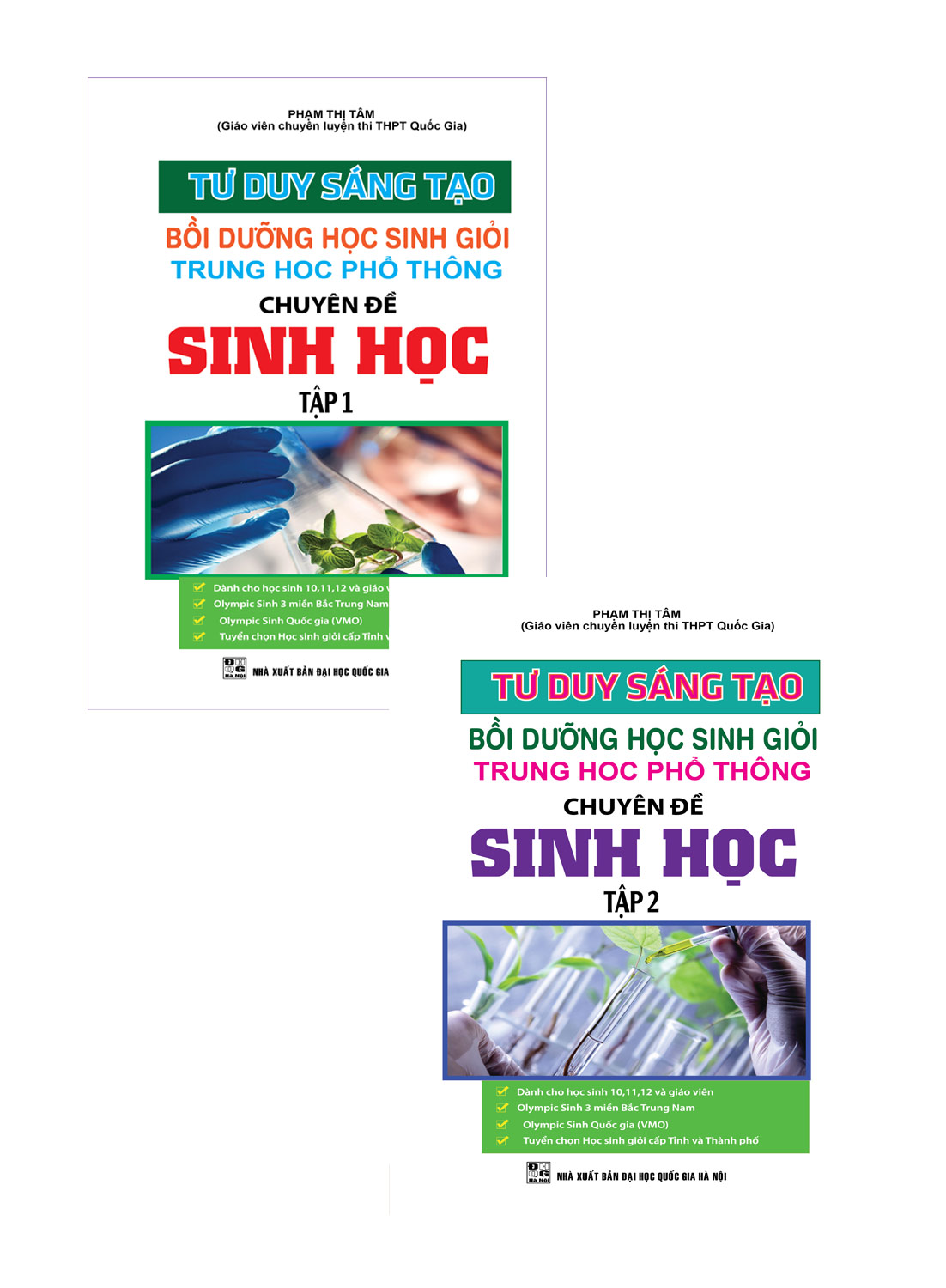 Combo Tư Duy Sáng Tạo Bồi Dưỡng Học Sinh Giỏi THPT Chuyên Đề Sinh Học (Tập 1 + Tập 2)