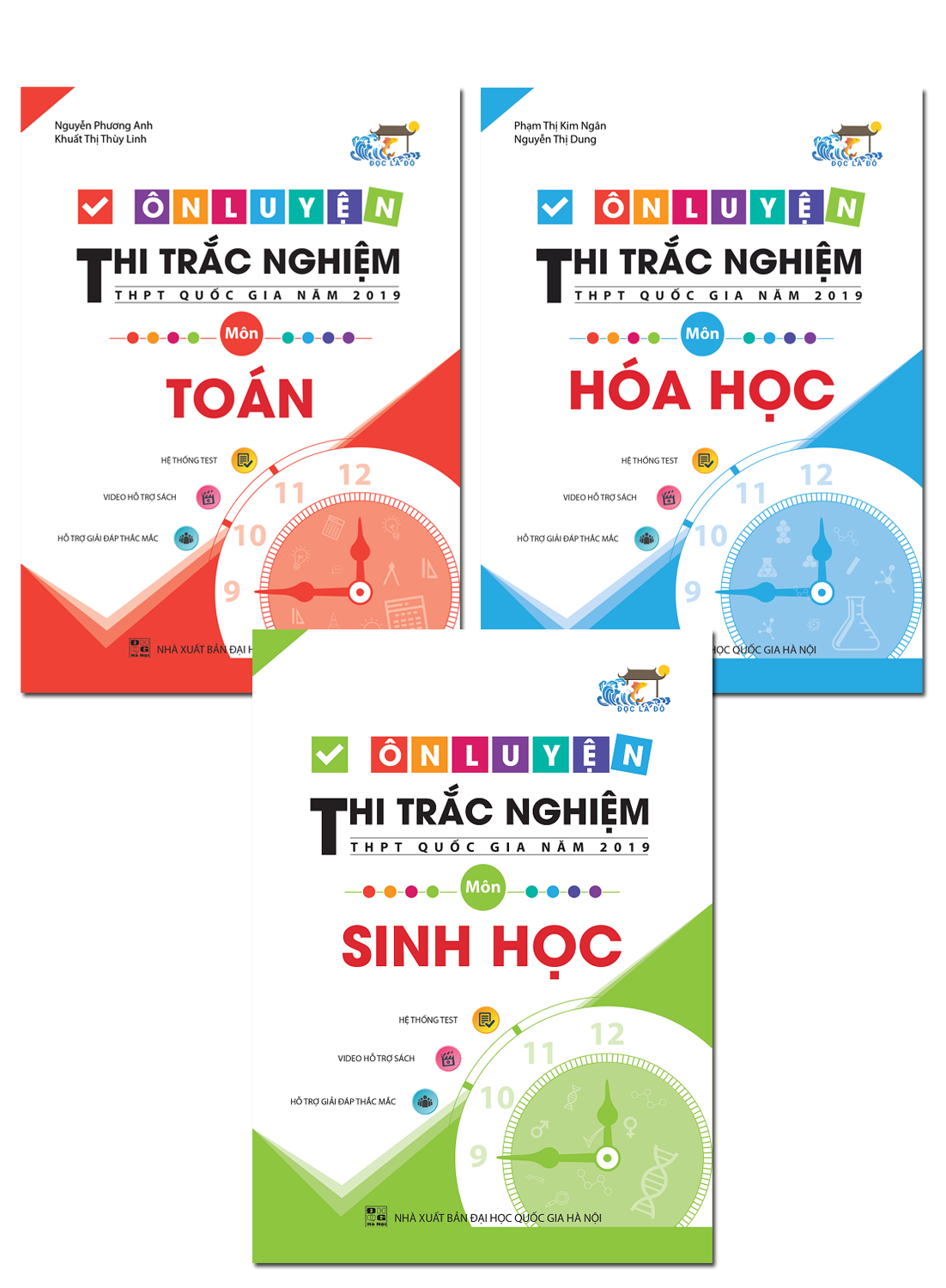 Combo Ôn Luyện Thi Trắc Nghiệm THPT Quốc Gia Năm 2019 Môn Toán - Hóa - Sinh